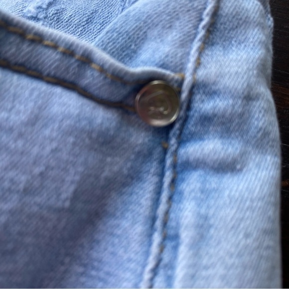 Lucky Brand Blue Denim Jean Shorts Distressed Casual - Picture 6 of 11